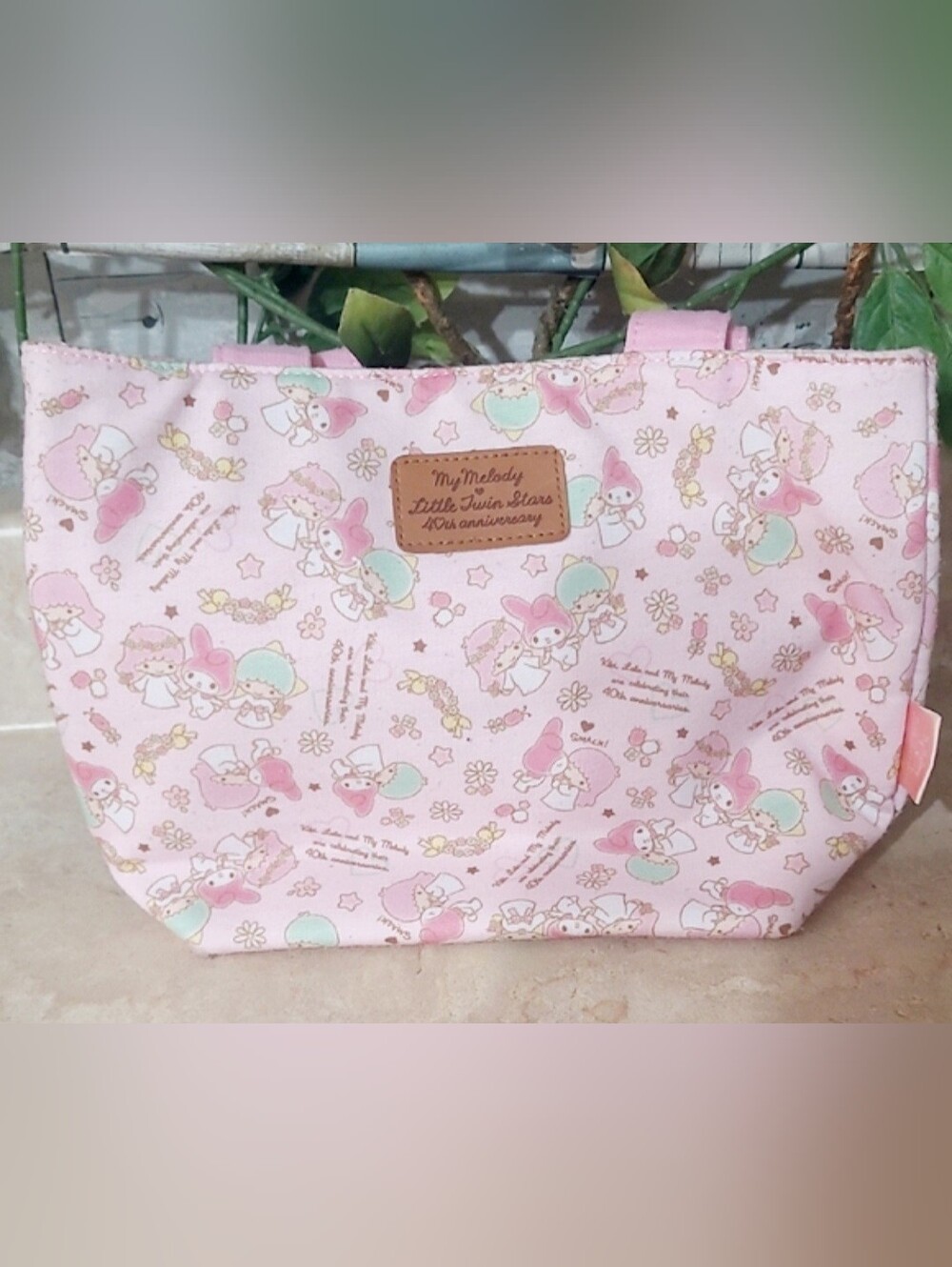 Sanrio My Melody Little Twin Stars 40th Anniversary Pink Mini Tote Bag